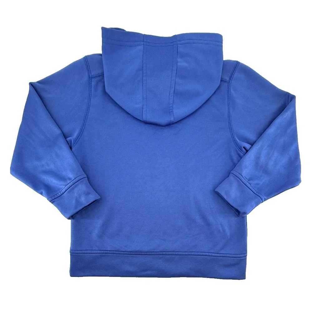 Adidas Youth Hoodie Size 6 Blue Pullover‎ Big Logo Sweatshirt